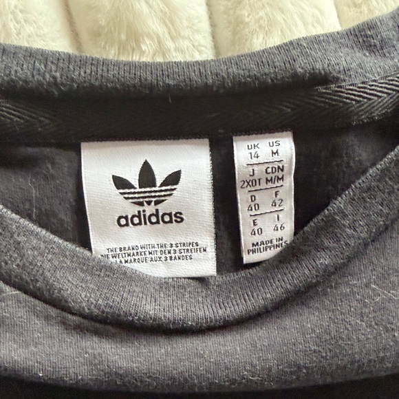 Adidas Tee in Black with White Trefoil - Picture 2 of 2